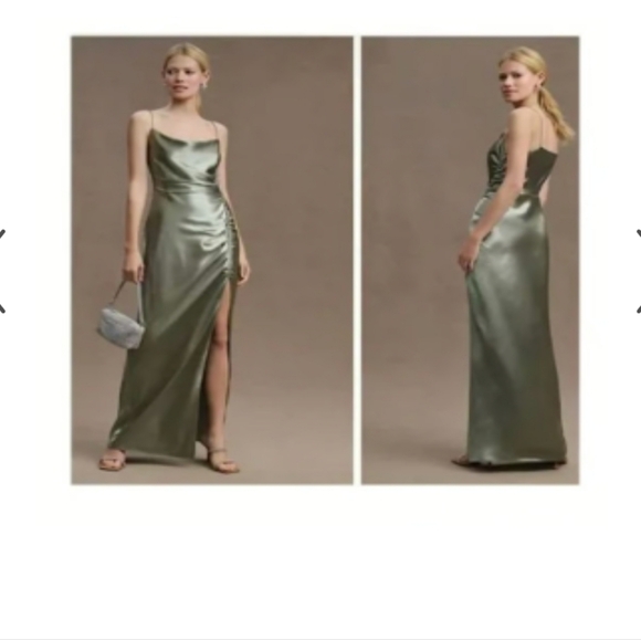 Sachin + Babi Cowl Neck Long Slip Gown Jennings Dress 10 Sapphire Green - Picture 1 of 4